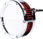 Feuling Parts Slim BA Air Cleaner Kit For Harley Davidson FLHR 1584 2008-2011 - Chrome/Red