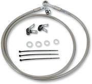 Drag Specialties Extended Length Stainless Steel Brake Hose Kit For Harley Davidson FXDWG 1340 1993-1998 Front 124 cm (48-7 8")