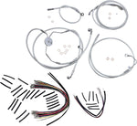 Magnum Shielding Sterling Chromite II Designer Handlebar Cable Install Kit For Harley Davidson FLTRSE3 1800 2009 38 - 43cm (15" - 17") - Chrome Clear-Coated