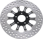 Performance Machine Two Piece Brake Disc For Harley Davidson FLD 1690 2012-2013 Front 11.8" - Black Silver
