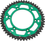 Moose Racing Dual Sprocket For Kawasaki KDX175 1980-1982 Rear Green 50T