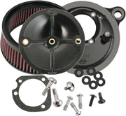 S&S Cycle Super Stock Stealth Air Cleaner Kit For Harley Davidson FLD 1690 2012-2013 - Black