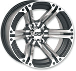 ITP SS212 Alloy Wheel For Can Am Commander 1000 EFI 2011-2017 Fits Front Or Rear 12x7" - Black/Clear-Coat/Silver