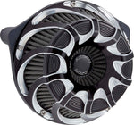 Arlen Ness Inverted Series Drift Air Cleaner Kit For Harley Davidson FLHX 1923 2024-2026 - Black/Silver
