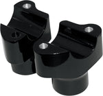 Drag Specialties Buffalo Billet Aluminium Handlebar Riser 38.1 mm Rise - Black