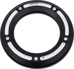Trask Assault Derby Cover with Window For Harley Davidson FLD 1690 2012-2013 - Black/Reverse Cut