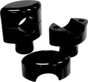 LA Choppers Hefty Smooth Handlebar Risers for 1-1/4" Handlebars For Suzuki C 50 2005-2025 38.1 mm (1-1/2") - Black