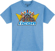 Icon Mens Adult Flyboy T-Shirt - Blue Red White Yellow