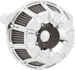 Arlen Ness Inverted Series 10 Gauge Air Cleaner Kit For Harley Davidson FLHX 1923 2024-2026 - Chrome