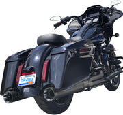 S&S Cycle Shadow Silencer Kit For Harley Davidson FLHR 1750 2017-2019 - Black/Ceramic-Coated