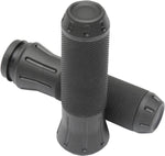 Drag Specialties Custom Grips For Harley Davidson FLHR 1584 2008 - Black Shot Peened