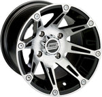 Moose Racing 387X Wheel For Kawasaki KVF650 I 4X4 2006-2014 Front 12x7" - Black/Silver