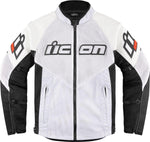 Icon Unisex Mesh AF Leather Jacket - Black White