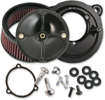 S&S Cycle 58 mm Super Stock Stealth Air Cleaner Kit For Harley Davidson FLHR 1584 2008 - Black