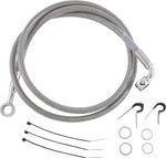 Drag Specialties Stainless Steel Brake Hose Kit For Harley Davidson FLSTC1340 1988-1999 Front