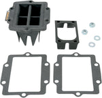 Moto Tassinari V-Force 3 Reed Valve Set For Kawasaki KX500 C 1987 - Black