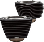 S&S Cycle Cylinder Set For Harley Davidson FLDE 1750 ABS 2018-2020 - Non-Highlighted Fins/Wrinkle Black