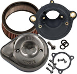 S&S Cycle Stealth Air Cleaner Kit For Harley Davidson FLHX 1923 2024-2025 - Chrome Lava Chrome