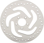 Drag Specialties Polished Stainless Steel Drilled Brake Disc For Harley Davidson FLDE 1750 2018-2020 Front - Silver