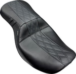 LE Pera Outcast 2-Up Seat For Harley Davidson FLHX 1750 ABS 2023 GT 2/HR 2 Inlay - Black