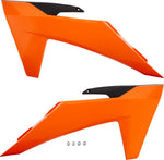 UFO Radiator Scoops For KTM EXC150 TBI 2024-2025 - Black/Orange