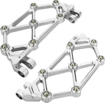 Arlen Ness Mini Diamond Rider Floorboards For Harley Davidson FLD 1690 2012-2013 - Chrome
