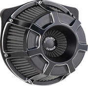 Arlen Ness Inverted Series Beveled Air Cleaner Kit For Harley Davidson FLHX 1923 2024-2026 - Black/Silver