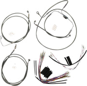 Magnum Shielding XR Handlebar Cable Install Kit For Harley Davidson FLHRSE4 1800 2008 30.5 - 35.5cm (12" - 14") - Chrome Clear-Coated