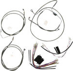 Magnum Shielding XR Handlebar Cable Install Kit For Harley Davidson FLHRSE4 1800 2008 30.5 - 35.5cm (12" - 14") - Chrome Clear-Coated