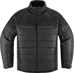 Icon Unisex Ghost Puffer Jacket - Black Charcoal Grey
