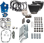 S&S Cycle 132" Power Package For Harley Davidson FLHTCUTG 1750 2017-2018 - Black Granite/Highlighted Fins