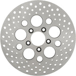 Drag Specialties Stainless Steel Drilled Brake Disc For Harley Davidson FLD 1690 2012-2013 Rear - Ground