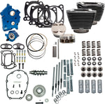 S&S Cycle 128" Power Package For Harley Davidson FLHFB 1868 ABS 2023 - Black Granite/Highlighted Fins