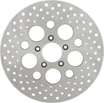 Drag Specialties Stainless Steel Drilled Brake Disc For Harley Davidson FLHR 1450 2000-2003 Front - Ground