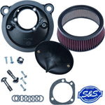 S&S Cycle Super Stock Stealth Air Cleaner Kit For Harley Davidson XL 1200 C 2007-2020 - Black