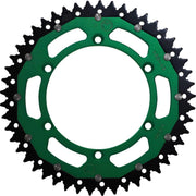 Moose Racing Dual Sprocket For Kawasaki KDX175 1980-1982 Rear Green 49T - Green