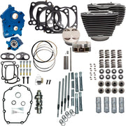 S&S Cycle 124" Power Package For Harley Davidson FLDE 1750 ABS 2018-2020 - Black/Non-Highlighted Fins