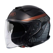 Shoei J-Cruise 3 Acconic TC-9 Open Face Motorcycle Helmet - Black/Gold