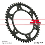 JT Induction Hardened Sprocket For BMW F 650 GS 2008-2012 Rear Black Zinc 47T