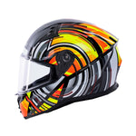 Spada Raiden 3 Cyclone Full Face Motorcycle Helmet - Yellow