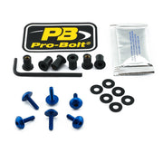 Pro Bolt Aluminium Screen Bolt Kit For BMW S 1000 RR ABS 2015-2018 - Blue
