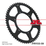 JT Sprocket For Derbi GPR 50 Nude 2004-2011 Rear Black 59T