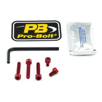 Pro Bolt Aluminium Fuel Cap Kit For Ducati Monster 1200 R ABS 2016-2019 - Red