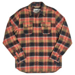 Biltwell Mens Adult Hi Test Flannel Shirt - Black/Rust