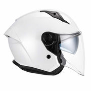 Spada Aura Open Face Motorcycle Helmet With Visor - White