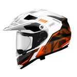 Shoei Hornet ADV 06 Invigorate TC-8 Adventure Motorcycle Helmet - White/Black/Orange