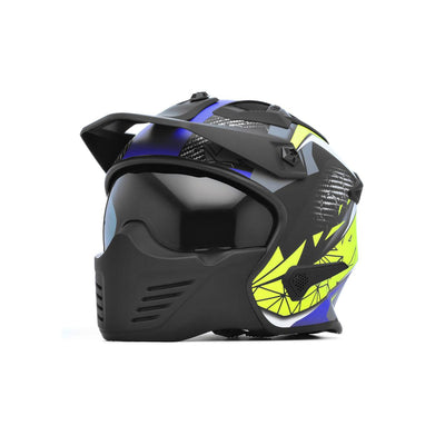Spada Storm Matt Black Blue Flo Helmet