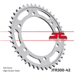 JT Induction Hardened Sprocket For Yamaha FZ8 N 2010-2016 Rear Black Zinc 42T