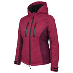 Spada Bella Waterproof Ladies Quilted Jacket - Port Red