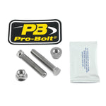 Pro Bolt Titanium Axle/Chain Adjusters Nut & Bolt Set For Aprilia Caponord 1200 ABS 2013-2016 Rear - Natural